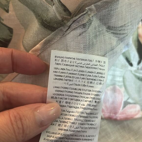 Guess 100% linen floral print mini dress, US8 - Picture 11 of 11